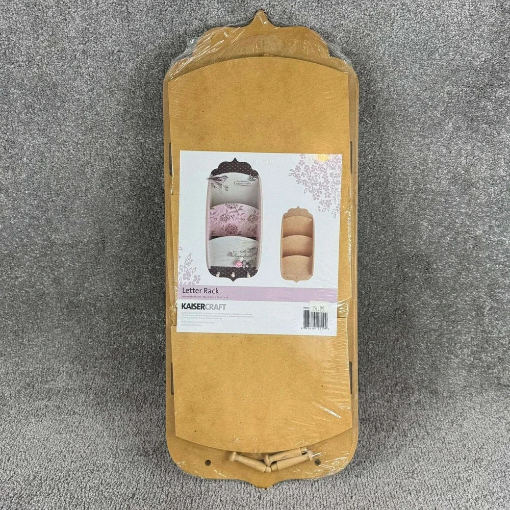 KaiserCraft Letter Rack DIY MDF Wood Wall Organizer Kit SB211‎ New